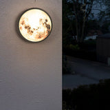 Modern Moon Design LED Outdoor Wall Light Waterproof Exterior Garden Sconce for Residential Villa