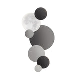 Modern Moon Design LED Wall Sconce Planetary Art Lighting with Remote Control and USB Power