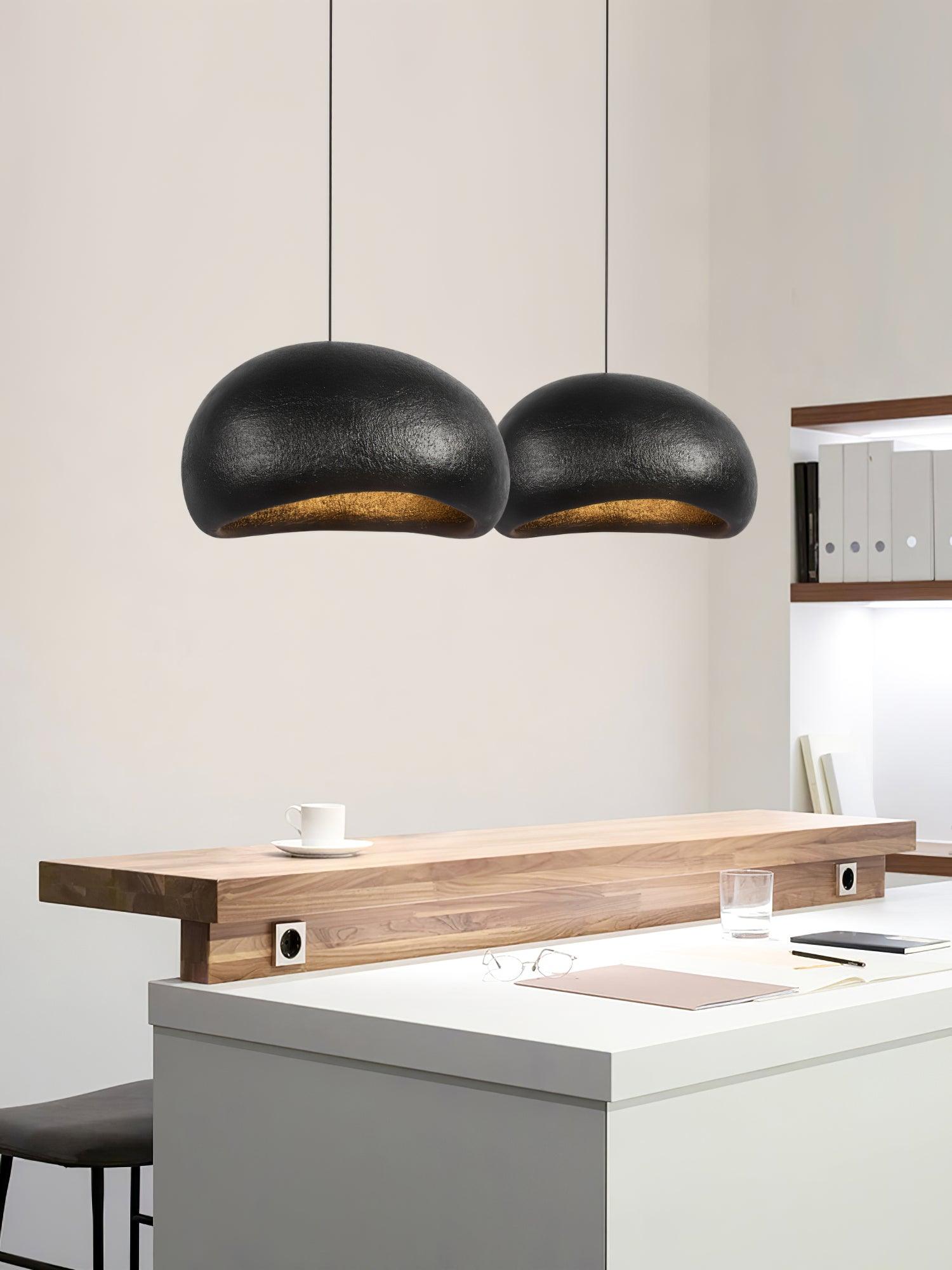 Modern Moon Inspired Artistic Pendant Light Khmara Style for Kitchen Island and Dining Room