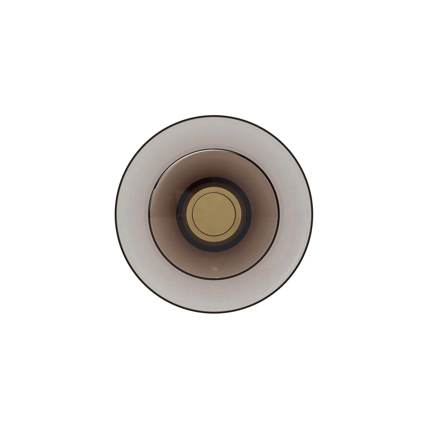 Modern Moon Inspired Glass Disc Wall Sconce Integrated LED Indoor Decorative Lighting