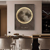Modern Moon Integrated LED Lighted Electric Meter Box Cover Decorative Painting Art