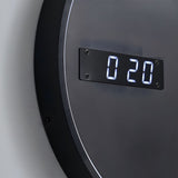 Modern Moon LED Wall Light with Digital Clock and Astronaut Decor Dimmable 3 Color Sconce