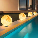 Modern Moon Shaped LED Outdoor Pillar Light Waterproof Solar Post Lamp for Yard