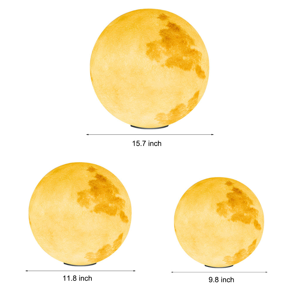 Modern Moon Shaped LED Outdoor Pillar Light Waterproof Solar Post Lamp for Yard