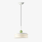 Modern Morandi Layered Pendant Lamp with Adjustable Swing Arm LED Acrylic Hanging Light