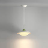 Modern Morandi Layered Pendant Lamp with Adjustable Swing Arm LED Acrylic Hanging Light