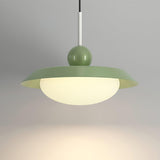 Modern Morandi Layered Pendant Lamp with Adjustable Swing Arm LED Acrylic Hanging Light
