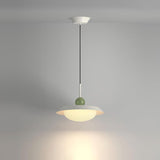 Modern Morandi Layered Pendant Lamp with Adjustable Swing Arm LED Acrylic Hanging Light