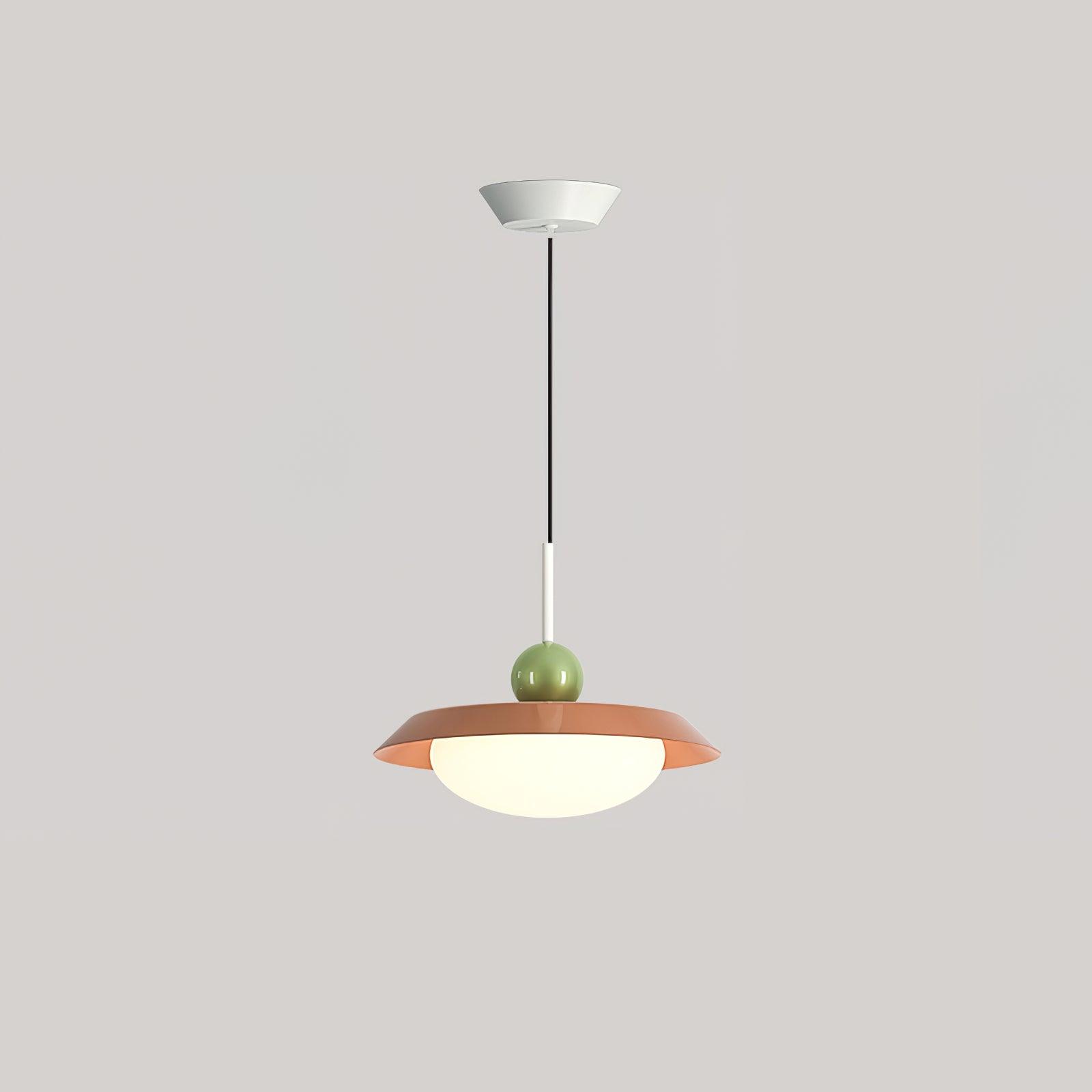 Modern Morandi Layered Pendant Lamp with Adjustable Swing Arm LED Acrylic Hanging Light