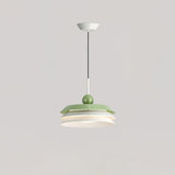 Modern Morandi Layered Pendant Lamp with Adjustable Swing Arm LED Acrylic Hanging Light