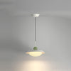 Modern Morandi Layered Pendant Lamp with Adjustable Swing Arm LED Acrylic Hanging Light