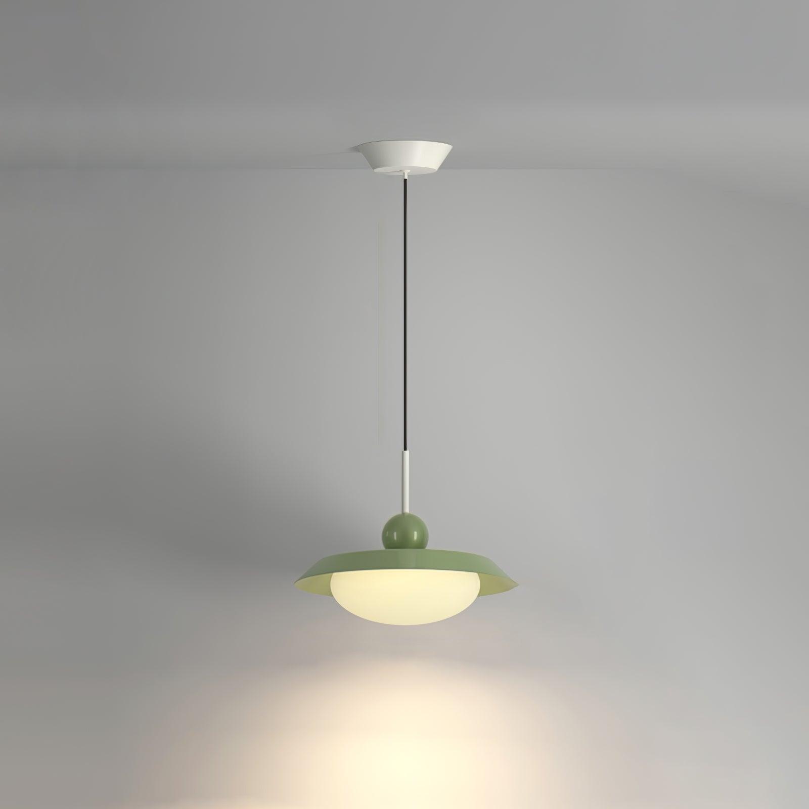 Modern Morandi Layered Pendant Lamp with Adjustable Swing Arm LED Acrylic Hanging Light