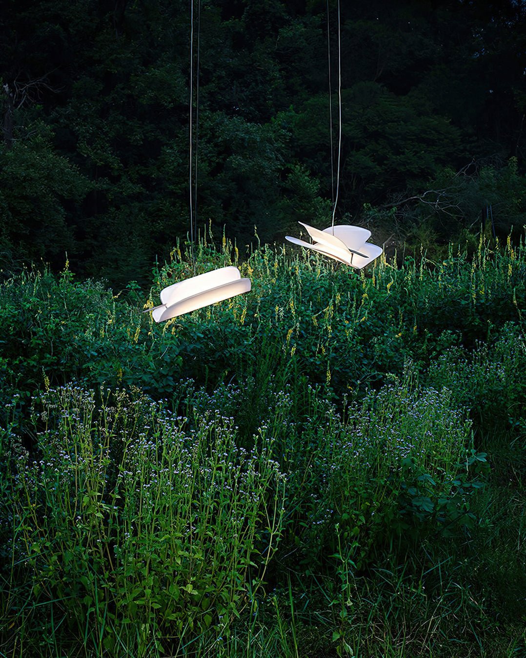 Modern Moth Wing Gold LED Pendant Light for Contemporary Interiors