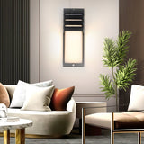 Modern Motion Sensor LED Wall Light Waterproof Outdoor Sconce for Garden and Patio