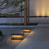 Modern Mountain Shape Outdoor Post Light IP65 Waterproof Garden Landscape Pillar Lamp LED Warm White