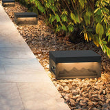Modern Mountain Shape Outdoor Post Light IP65 Waterproof Garden Landscape Pillar Lamp LED Warm White