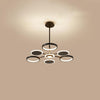 Modern Multi Circle LED Pendant Light Acrylic Aluminum Chandelier for Dining Room and Kitchen