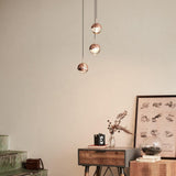 Modern Multi Head Glass Sphere LED Pendant Light for Restaurant and Home Decor