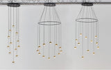Modern Multi Head Glass Sphere LED Pendant Light for Restaurant and Home Decor