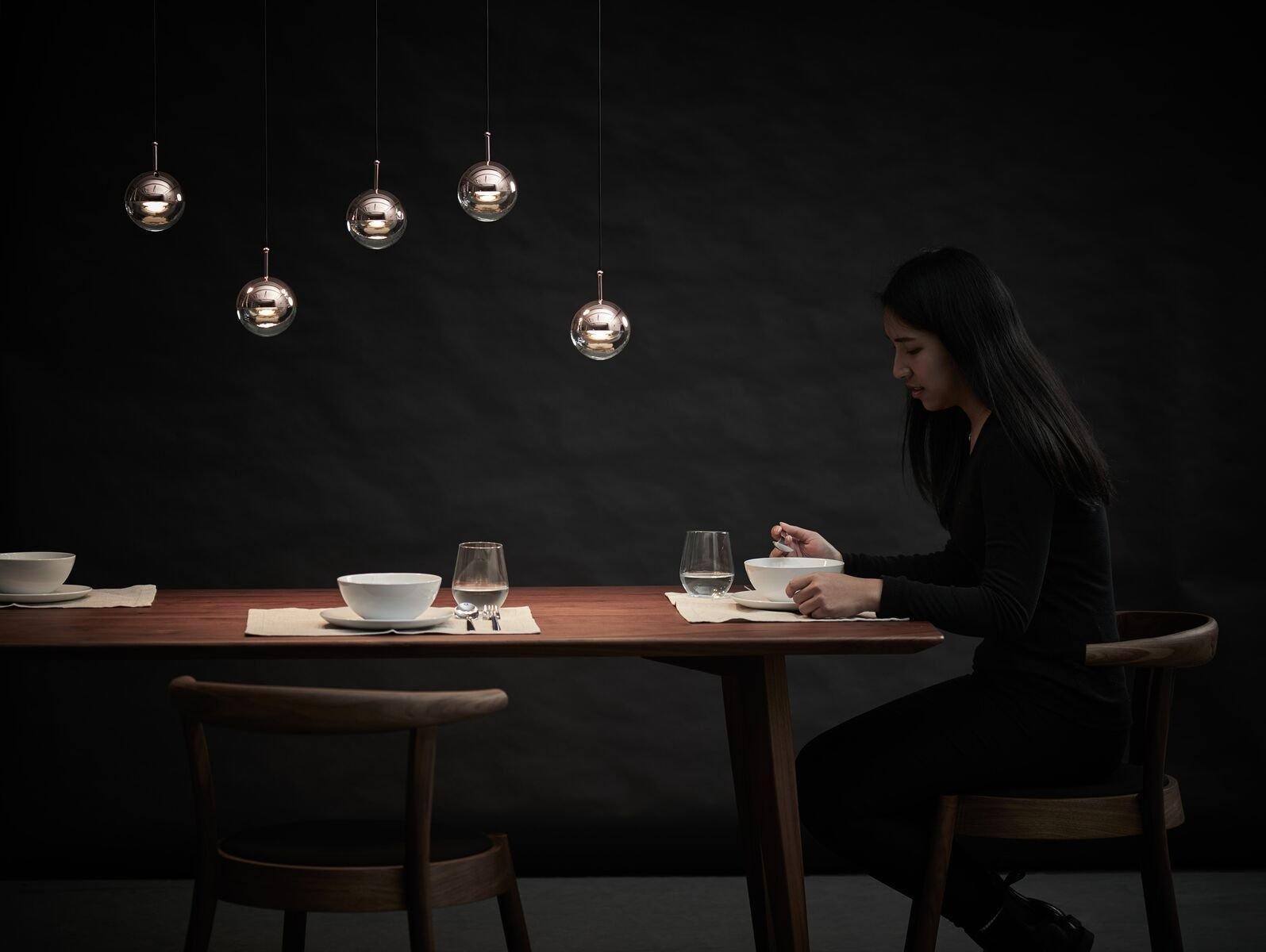Modern Multi Head Glass Sphere LED Pendant Light for Restaurant and Home Decor