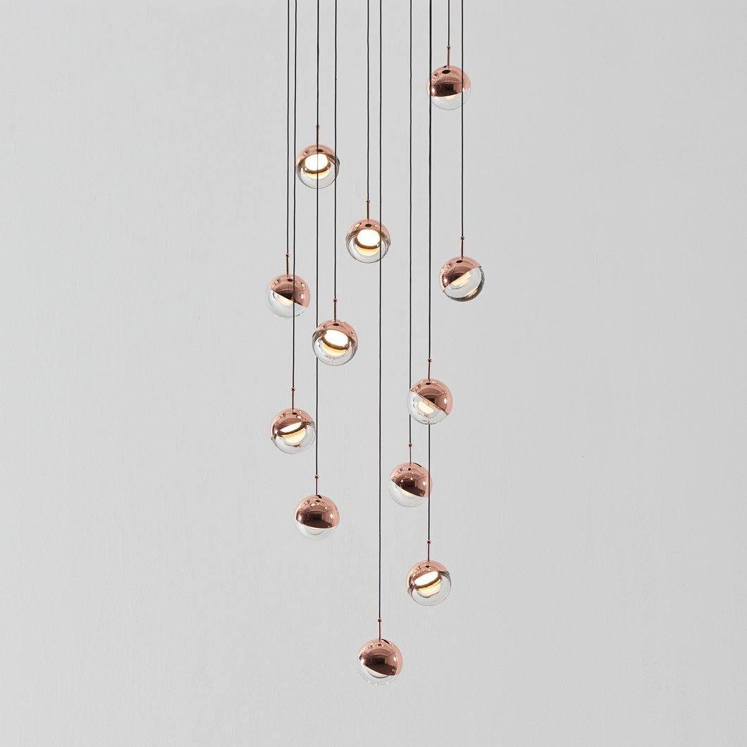 Modern Multi Head Glass Sphere LED Pendant Light for Restaurant and Home Decor