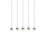 Modern Multi Head Glass Sphere LED Pendant Light for Restaurant and Home Decor