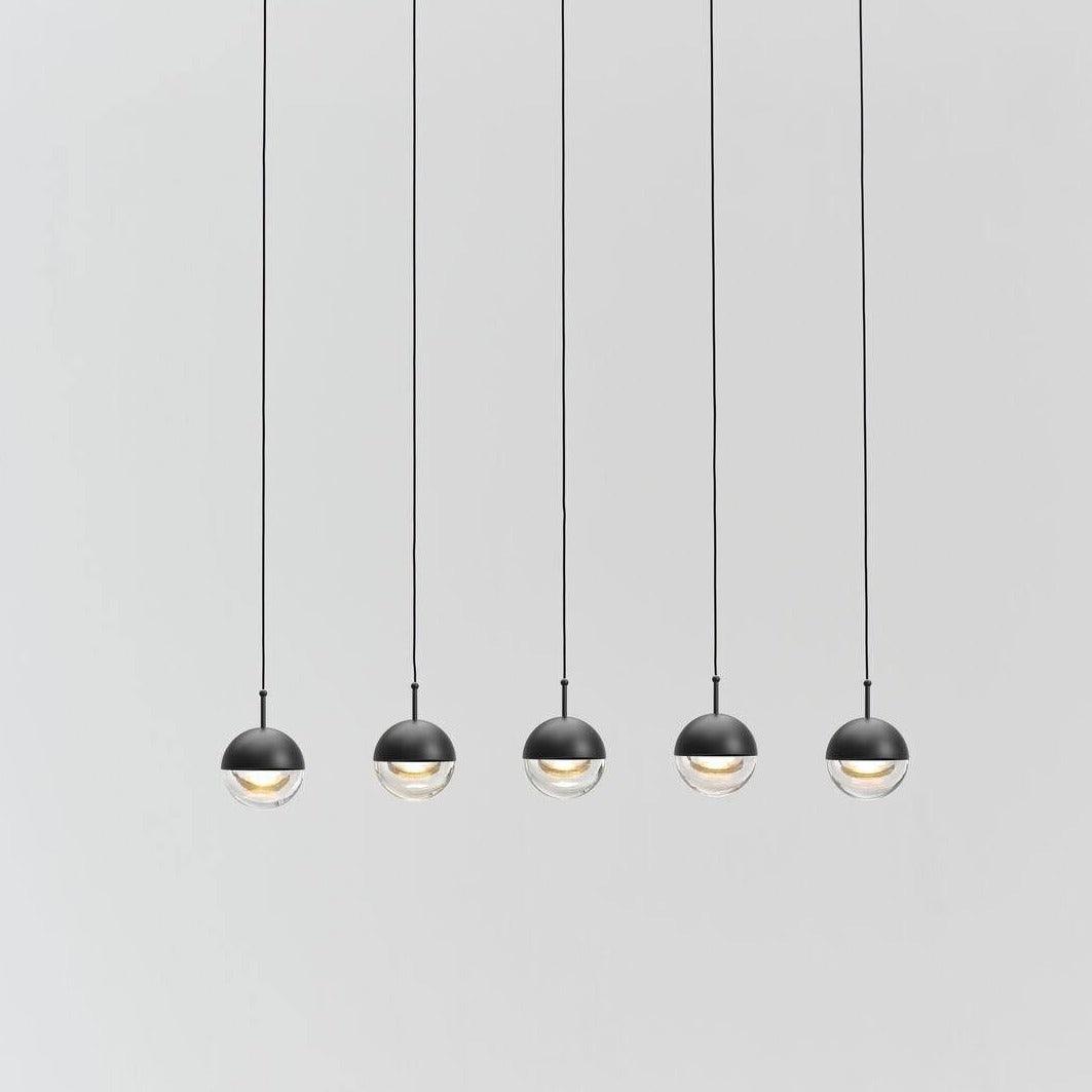Modern Multi Head Glass Sphere LED Pendant Light for Restaurant and Home Decor
