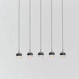 Modern Multi Head Glass Sphere LED Pendant Light for Restaurant and Home Decor