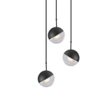 Modern Multi Head Glass Sphere LED Pendant Light for Restaurant and Home Decor