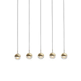 Modern Multi Head Glass Sphere LED Pendant Light for Restaurant and Home Decor