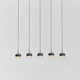 Modern Multi Head Glass Sphere LED Pendant Light for Restaurant and Home Decor