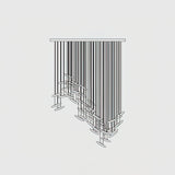 Modern Multi Head Moonlight Whispers Glass LED Chandelier for High Ceiling Interiors