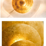 Modern Multi Layered LED Chandelier with Gold Foil Finish for Luxury Interior Lighting