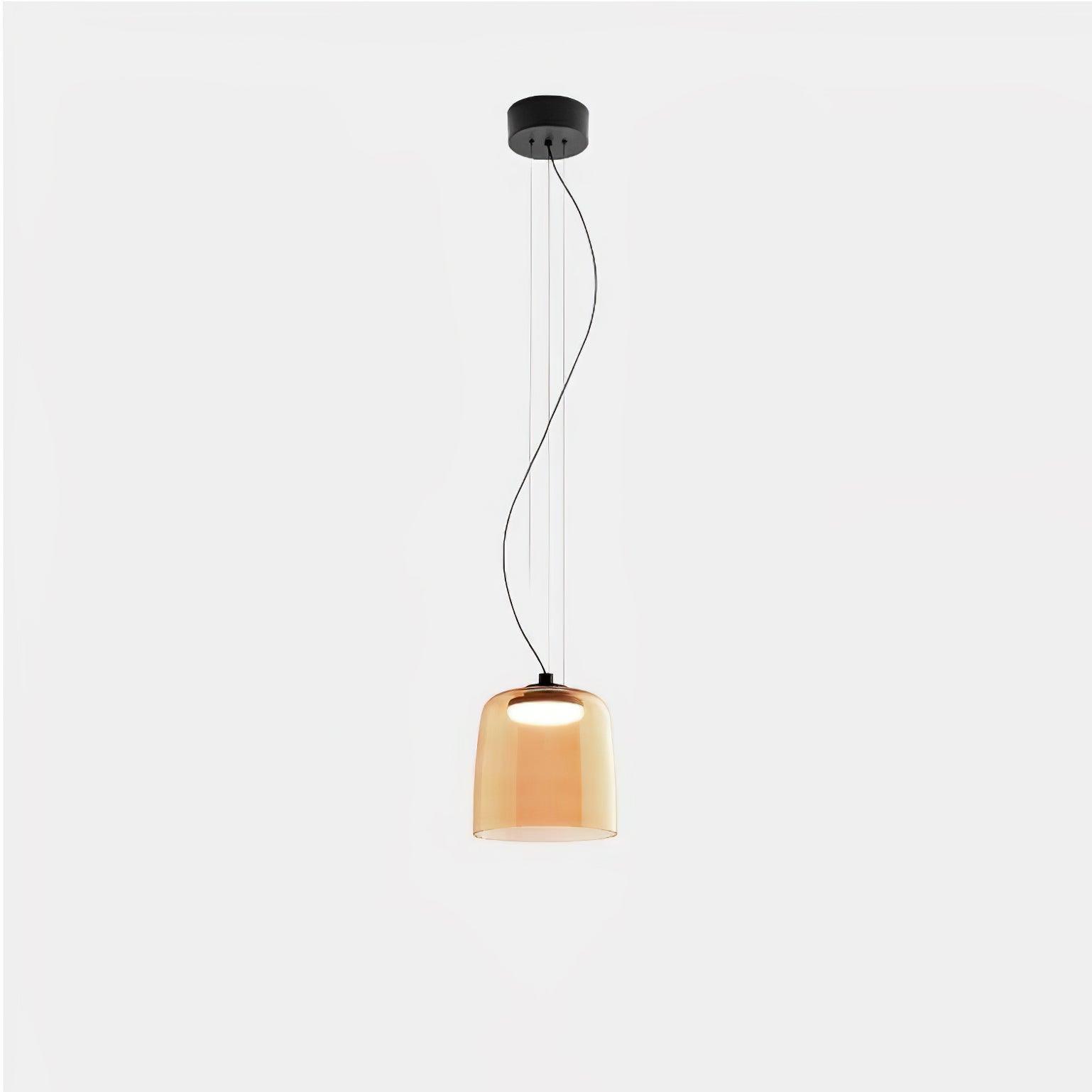Modern Multi Level Glass Pendant Light LED Ceiling Fixture for Home and Office