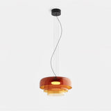 Modern Multi Level Glass Pendant Light LED Ceiling Fixture for Home and Office