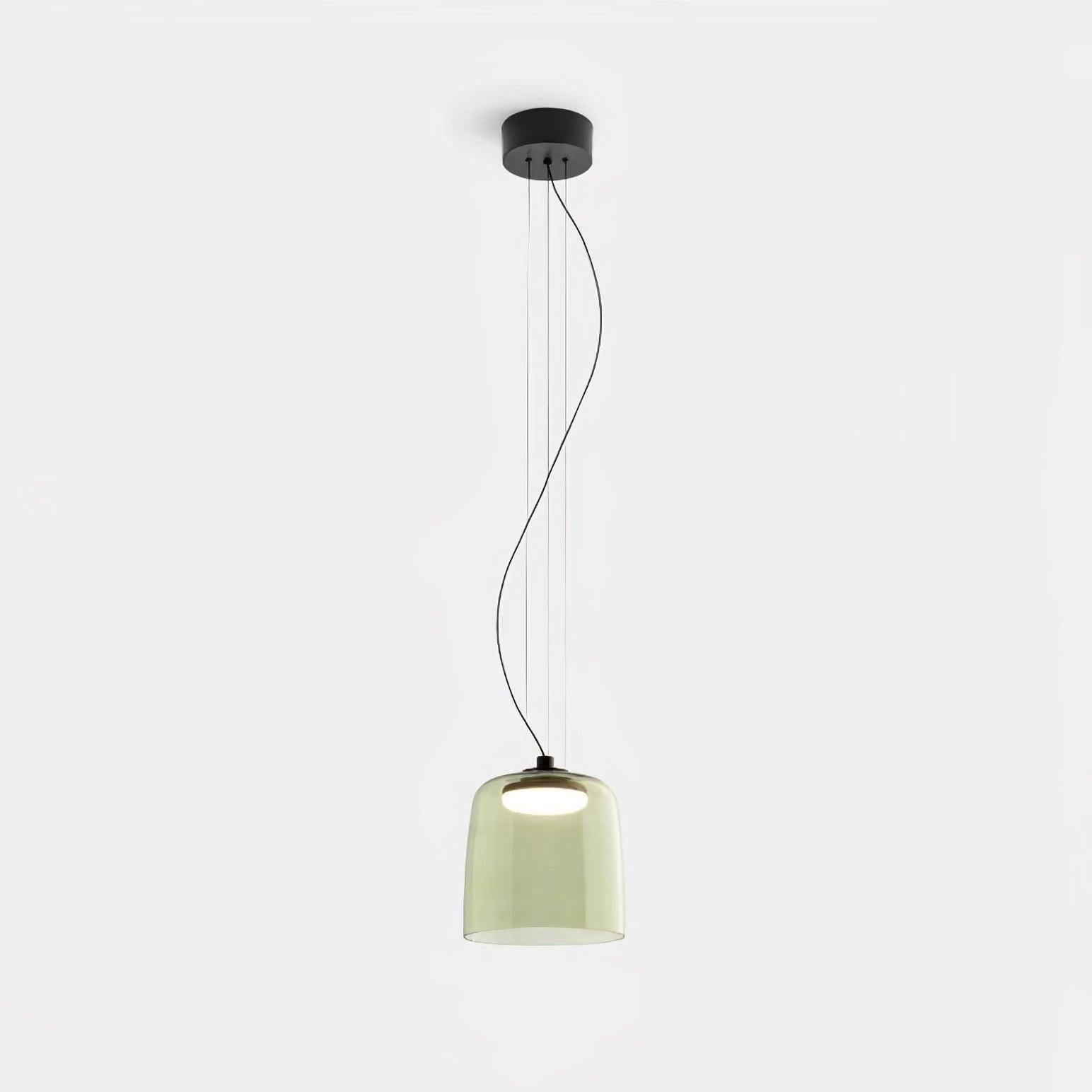 Modern Multi Level Glass Pendant Light LED Ceiling Fixture for Home and Office