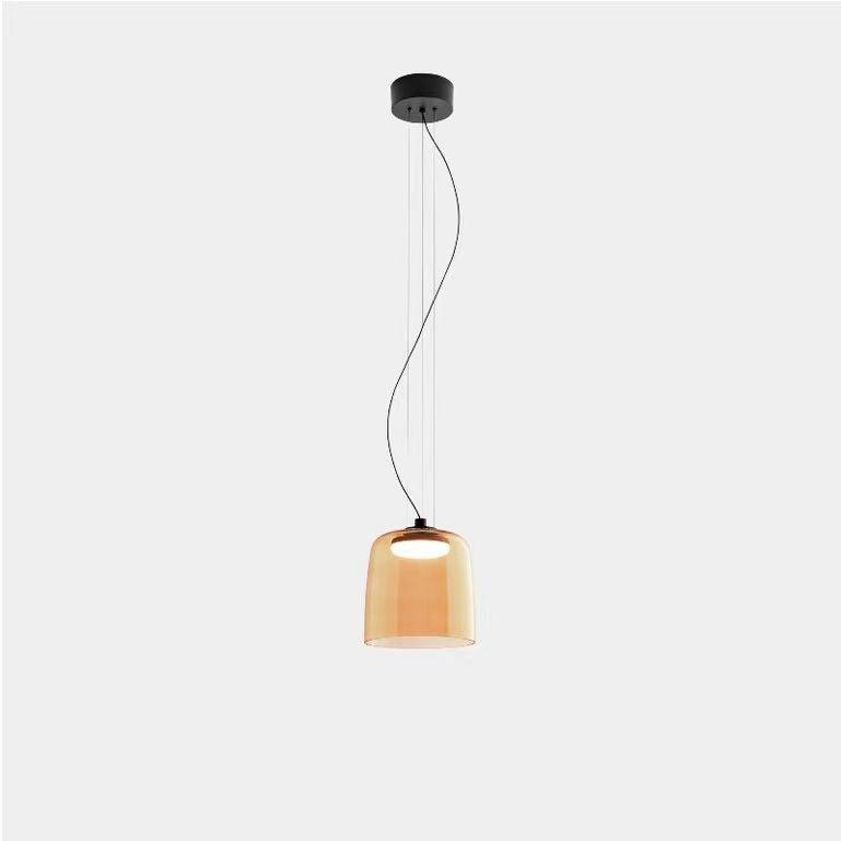 Modern Multi Level Glass Pendant Light LED Ceiling Fixture for Home and Office