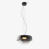 Modern Multi Level Glass Pendant Light LED Ceiling Fixture for Home and Office
