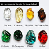 Modern Multicolor Crystal Stone LED Chandelier for Luxury Interior Lighting and Large Spaces