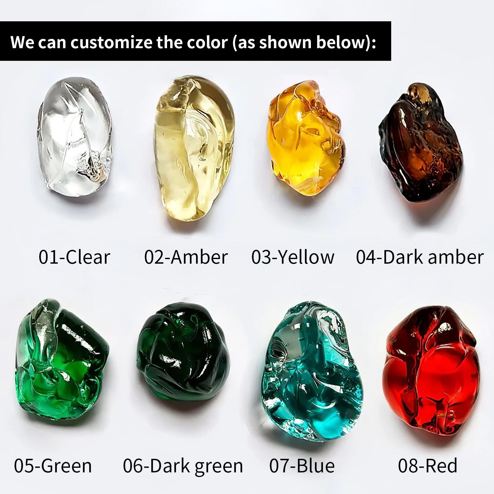 Modern Multicolor Crystal Stone LED Chandelier for Luxury Interior Lighting and Large Spaces