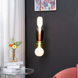 Modern Multicolored Candied Glass Pendant Light with Adjustable LED Ceiling Fixture