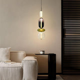 Modern Multicolored Candied Glass Pendant Light with Adjustable LED Ceiling Fixture
