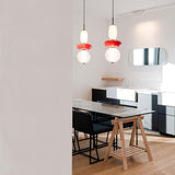 Modern Multicolored Candied Glass Pendant Light with Adjustable LED Ceiling Fixture