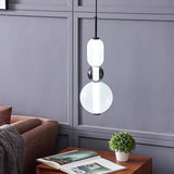 Modern Multicolored Candied Glass Pendant Light with Adjustable LED Ceiling Fixture
