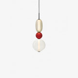Modern Multicolored Candied Glass Pendant Light with Adjustable LED Ceiling Fixture