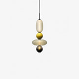Modern Multicolored Candied Glass Pendant Light with Adjustable LED Ceiling Fixture