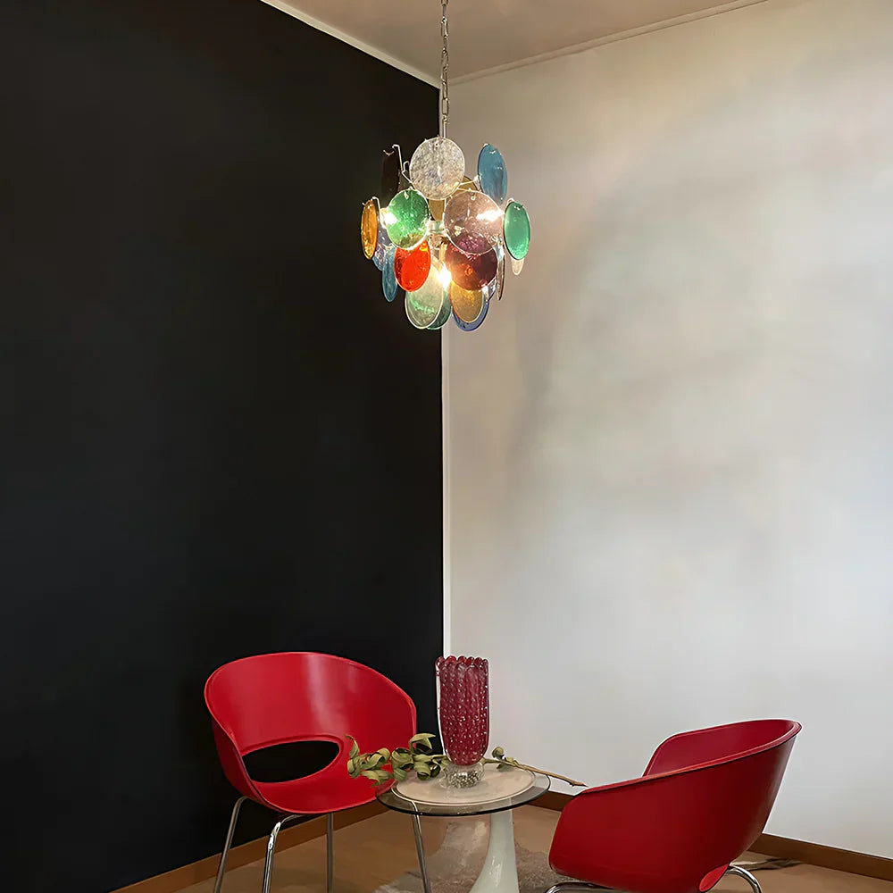 modern-multicolored-murano-style-glass-disk-chandelier-vintage-hanging-light-fixture