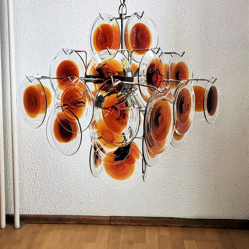 modern-murano-glass-disc-chandelier-with-orange-and-brown-hand-blown-accents