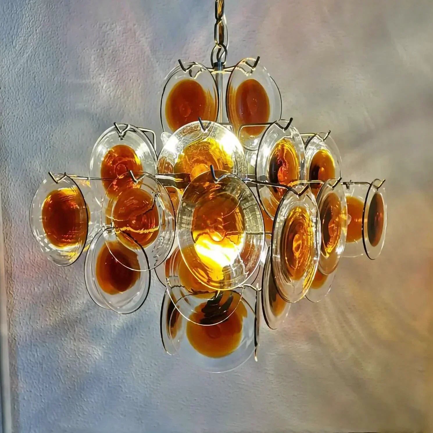 modern-murano-glass-disc-chandelier-with-orange-and-brown-hand-blown-accents