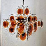 modern-murano-glass-disc-chandelier-with-orange-and-brown-hand-blown-accents